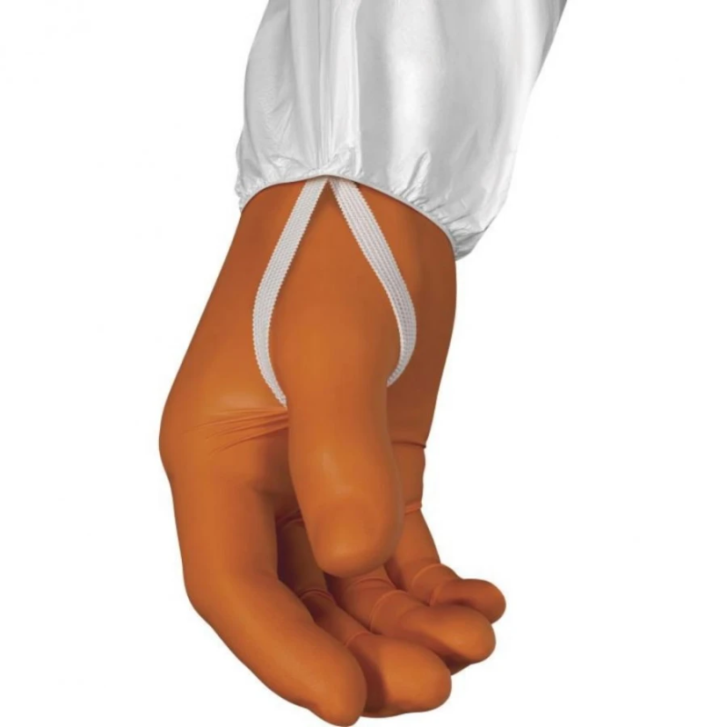 Aizsargkombinezons vienreizējai lietošanai, balts-oranžs, XL, Delta Plus