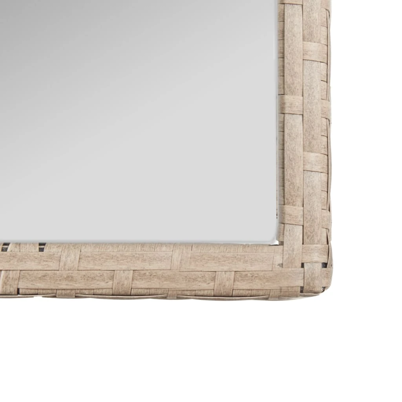 vidaXL 4-daļīgs dārza atpūtas mēbeļu komplekts ar matraci, bēšs PE