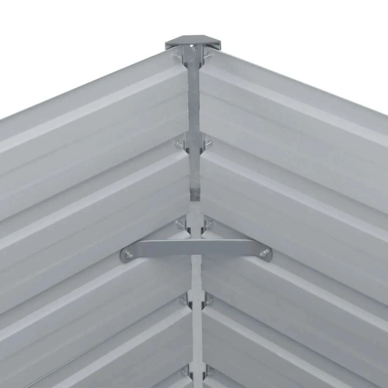 vidaXL puķu kaste, zaļa, 160x80x77 cm, cinkots tērauds