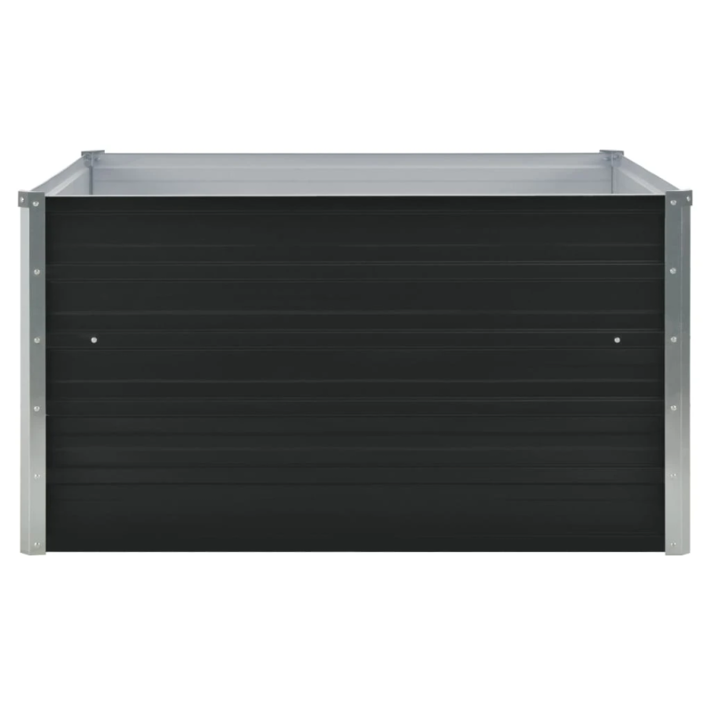 vidaXL puķu kaste, antracītpelēka, 100x100x45 cm, cinkots tērauds