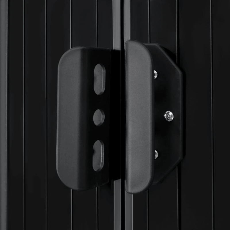 vidaXL dārza šķūnis, antracītpelēks tērauds