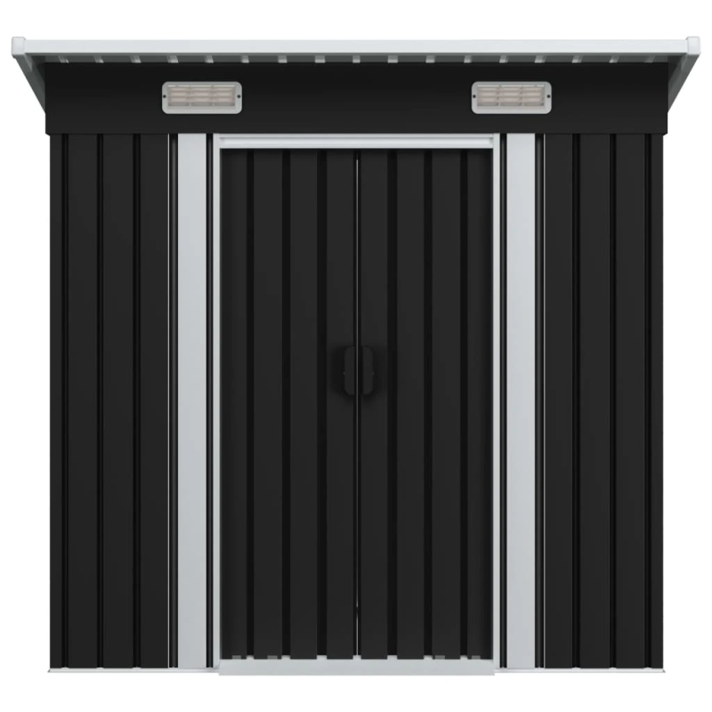 vidaXL dārza šķūnis, antracītpelēks tērauds