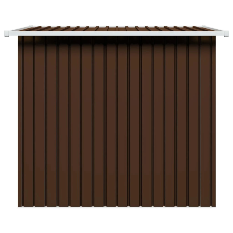 vidaXL dārza šķūnis, brūns, 194x121x181 cm, tērauds