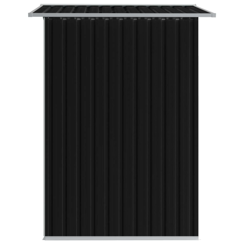 vidaXL dārza šķūnis, antracītpelēks, 204x132x186 cm, tērauds