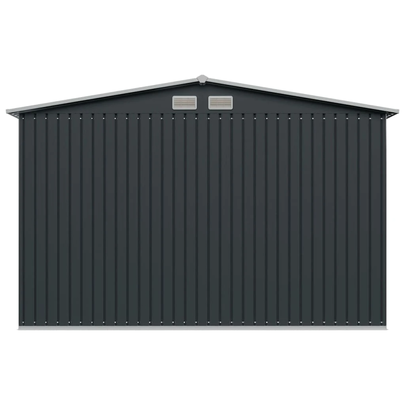 vidaXL dārza šķūnis, antracītpelēks, 257x205x178 cm, tērauds