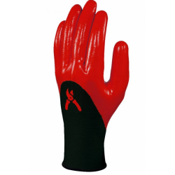 Tekstila darba cimdi, poliestera ar nitrila pārklājumu, 10, Delta Plus