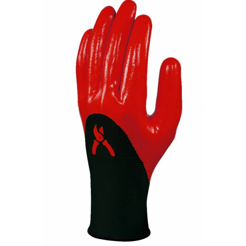 Tekstila darba cimdi, poliestera ar nitrila pārklājumu, 10, Delta Plus