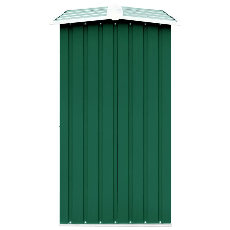 vidaXL malkas nojume, zaļa, 330x92x153 cm, cinkots tērauds