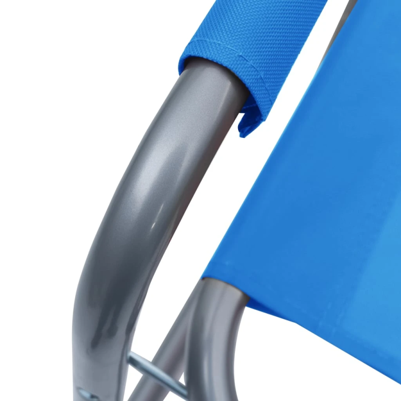 vidaXL režisora krēsli, 2 gab., tārauds, zili