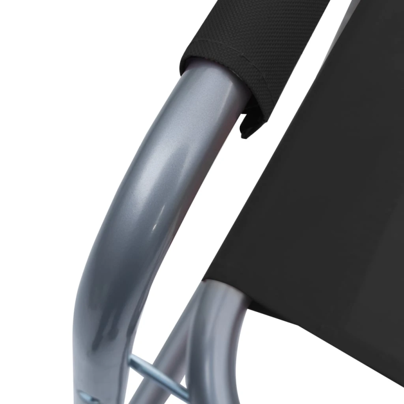 vidaXL režisora krēsli, 2 gab., tārauds, melni