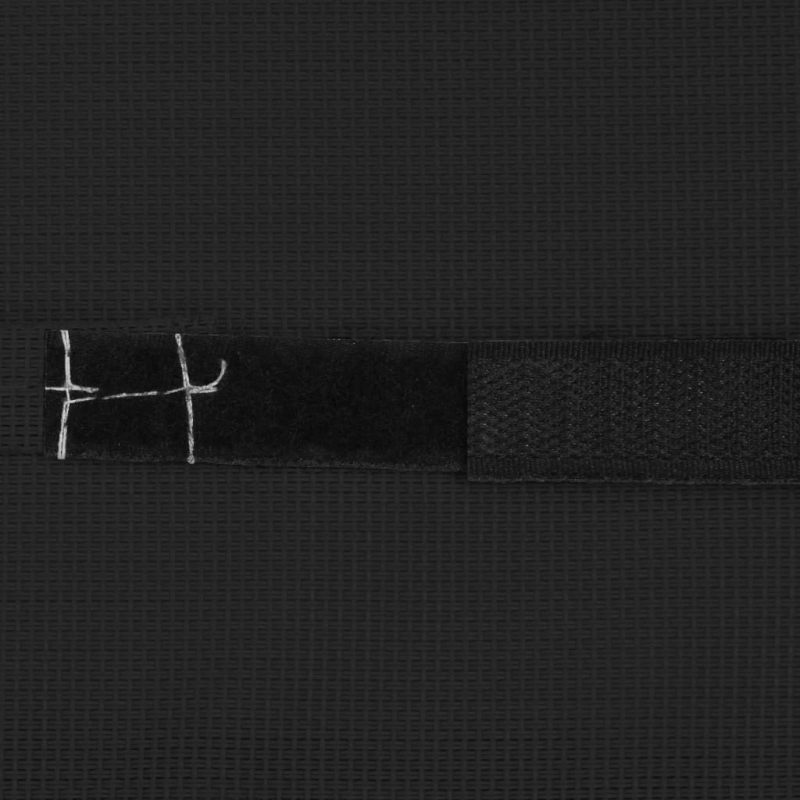 vidaXL pludmales krēsla galvas balsts, 40x7,5x15 cm, melns tekstilēns