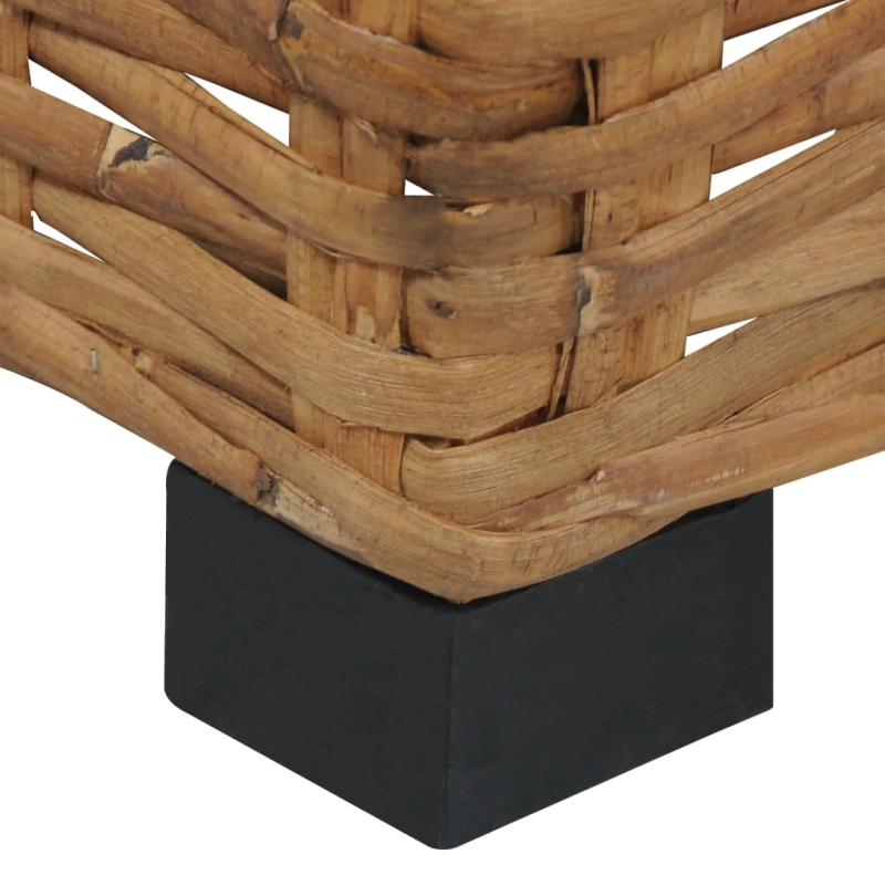 vidaXL kafijas galdiņš, 47x47x28 cm, dabīga rotangpalma