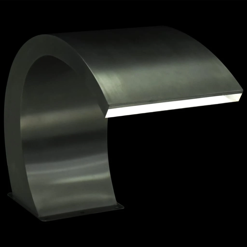 vidaXL baseina strūklaka ar LED, nerūsējošs tērauds, 30x60x45 cm