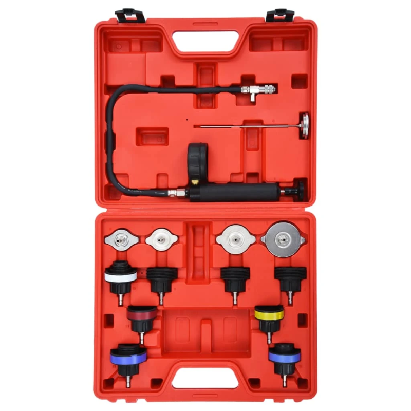 vidaXL 14-daļīgs dzesēšanas sistēmas un radiatora spiediena mērītājs