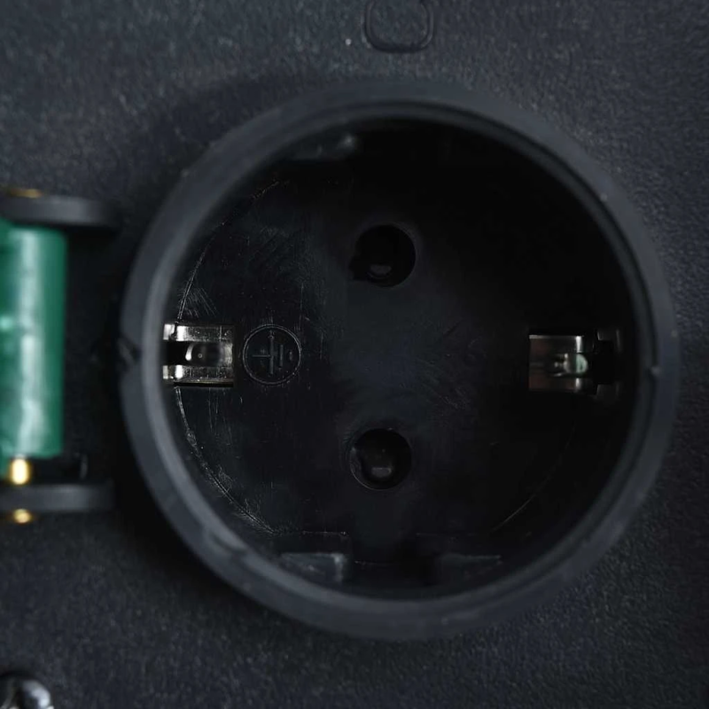 vidaXL dārza strāvas sadalītājs, 4 kontakti, ūdensizturīgs, polirezīns