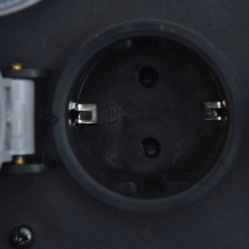 vidaXL dārza strāvas sadalītājs, 2 kontakti, taimeris, polirezīns