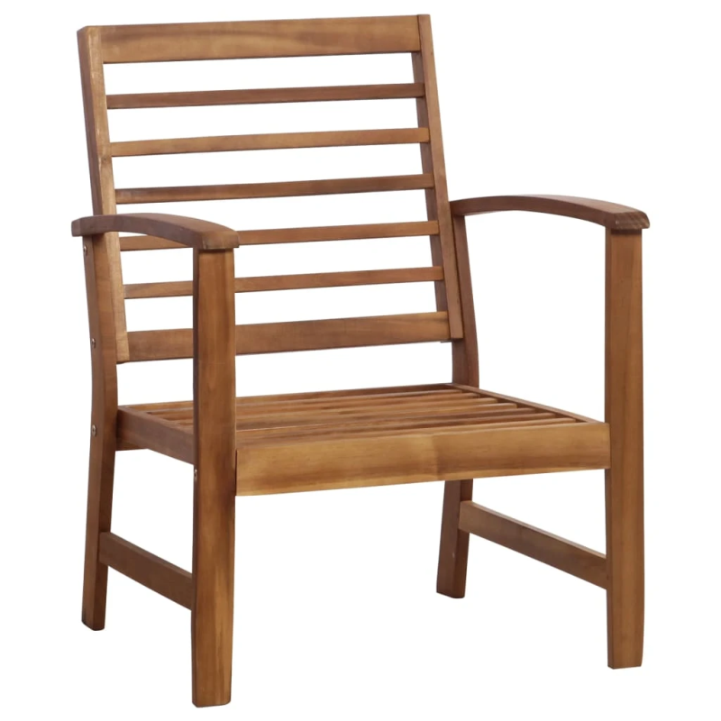 vidaXL 4-daļīgs dārza atpūtas mēbeļu komplekts, akācijas masīvkoks