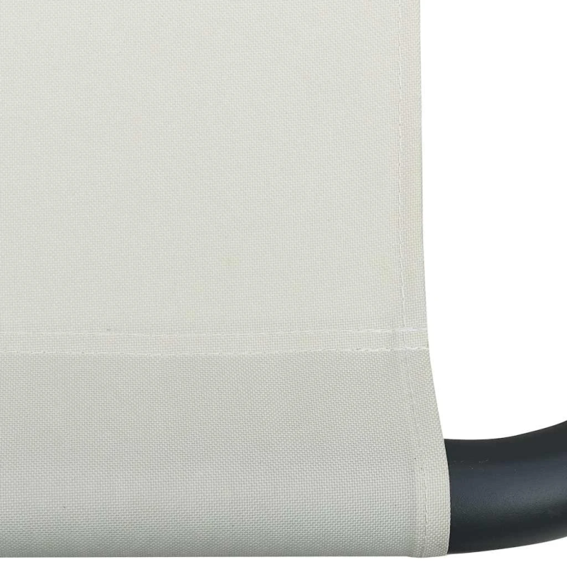 vidaXL āra atpūtas gulta ar jumtu un spilveniem, krēmbalta