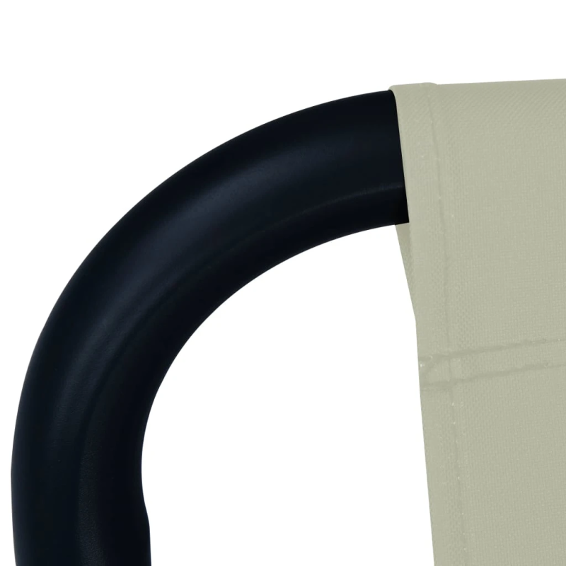 vidaXL dārza gulta, krēmkrāsas, 200x90 cm, tērauds