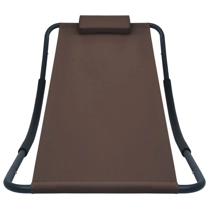 vidaXL dārza gulta, brūna, 200x90 cm, tērauds