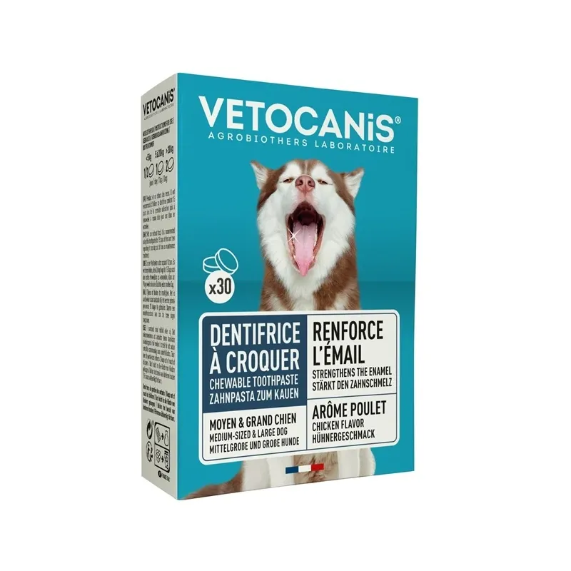 Zobu pasta suņiem tabletēs Vetocanis VITA027, 30 gab.