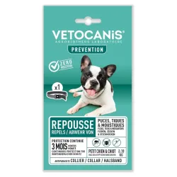 Collar for dogs up to 10 kg against parasites