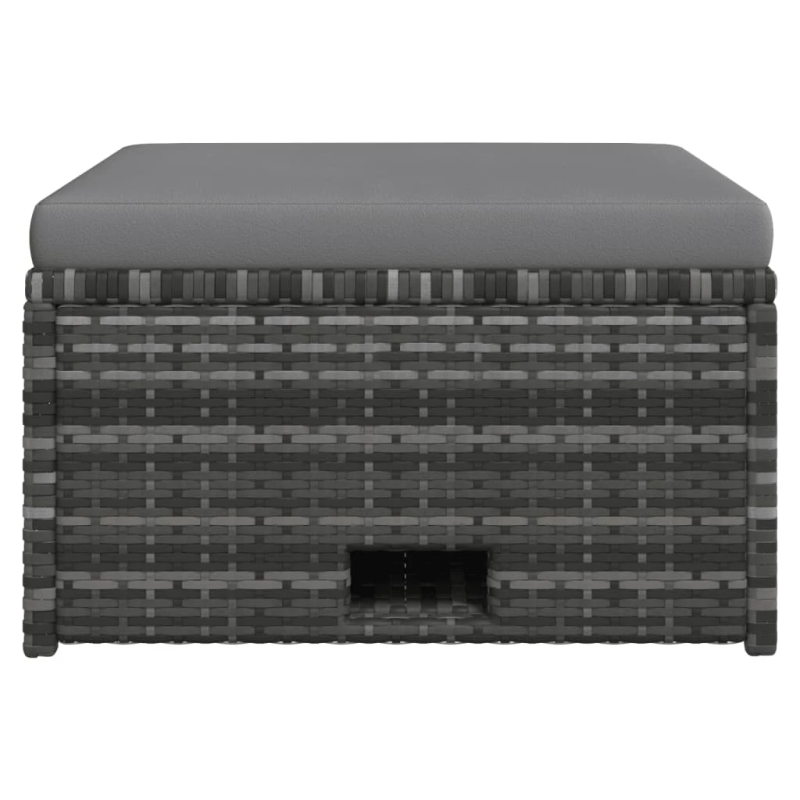 vidaXL 4-daļīgs dārza mēbeļu komplekts, matrači, PE rotangpalma