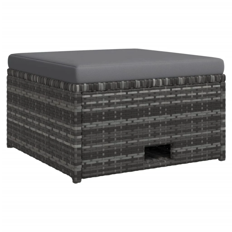 vidaXL 4-daļīgs dārza mēbeļu komplekts, matrači, PE rotangpalma