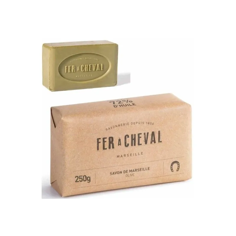 Fer A Cheval grynojo alyvuogių aliejaus Marseilio muilas 250g