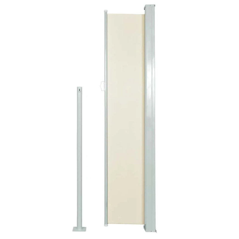 vidaXL izvelkama sānu markīze, krēmkrāsa, 100x500 cm