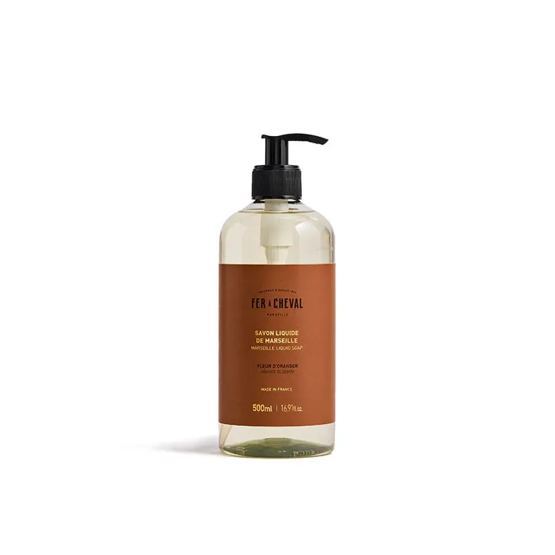 FER A CHEVAL šķidrās Marseļas ziepes ar apelsīnu ziedu aromātu 500ml