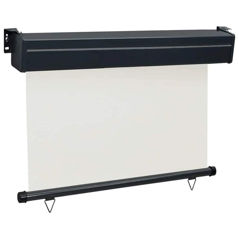 vidaXL balkona sānu markīze, krēmkrāsas, 125x250 cm