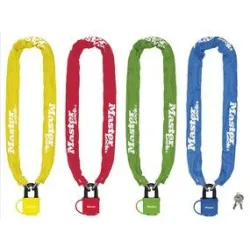 Velo ķēde ar piekaramo atslēgu - krāsaina 6mm x 90 cm