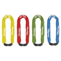 Velo ķēde ar šifru - krāsaina 8mm x 90 cm