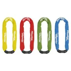 Velo ķēde ar šifru - krāsaina 8mm x 90 cm