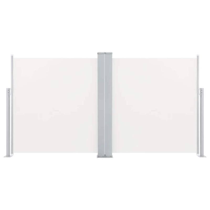 vidaXL izvelkams sānu aizslietnis, krēmkrāsa, 100x600 cm