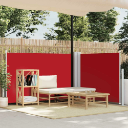 vidaXL izvelkams sānu aizslietnis, sarkans, 100x600 cm