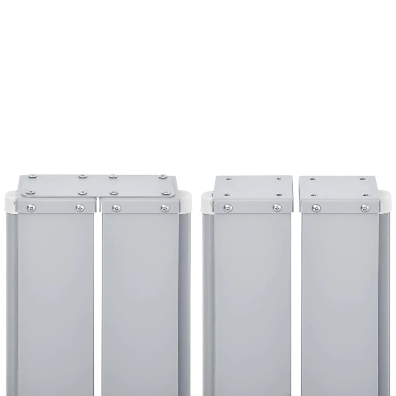 vidaXL izvelkams sānu aizslietnis, melns, 140x600 cm