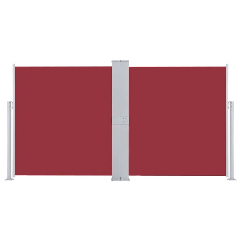 vidaXL izvelkams sānu aizslietnis, sarkans, 160x600 cm