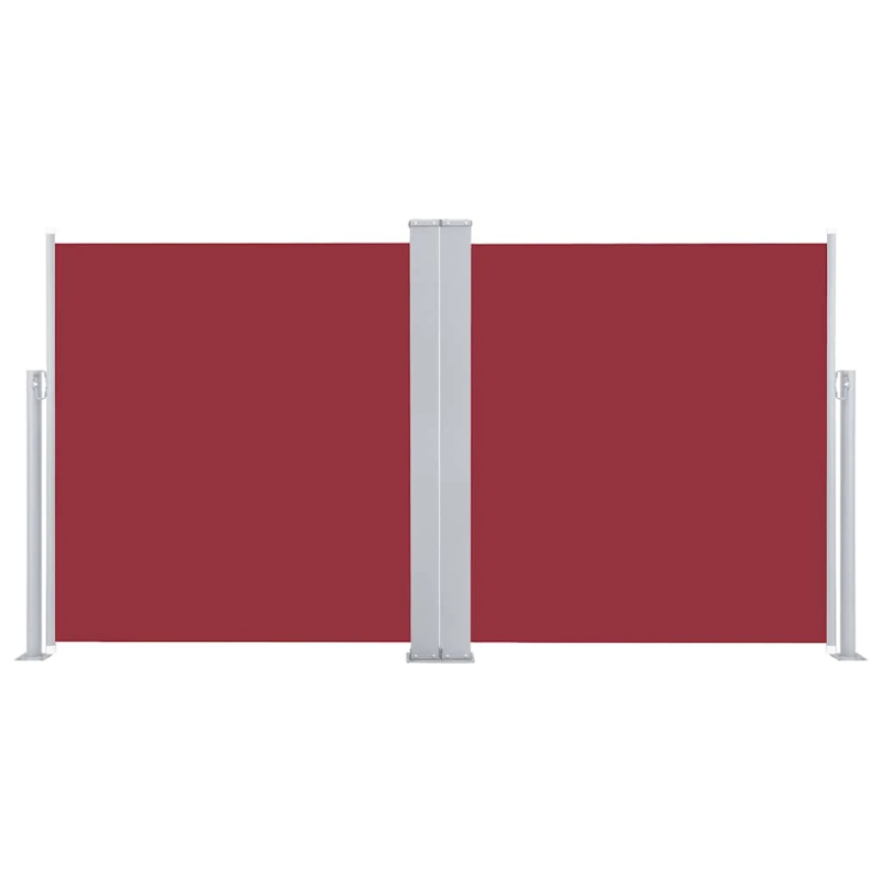 vidaXL izvelkams sānu aizslietnis, sarkans, 170x600 cm