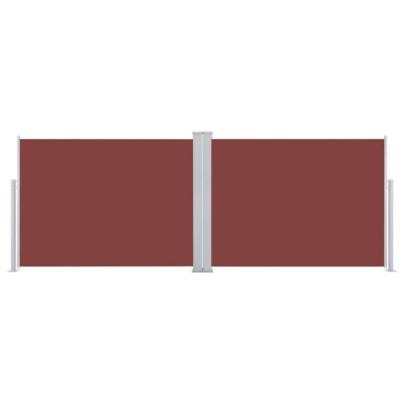 vidaXL izvelkams sānu aizslietnis, brūns, 120x1000 cm