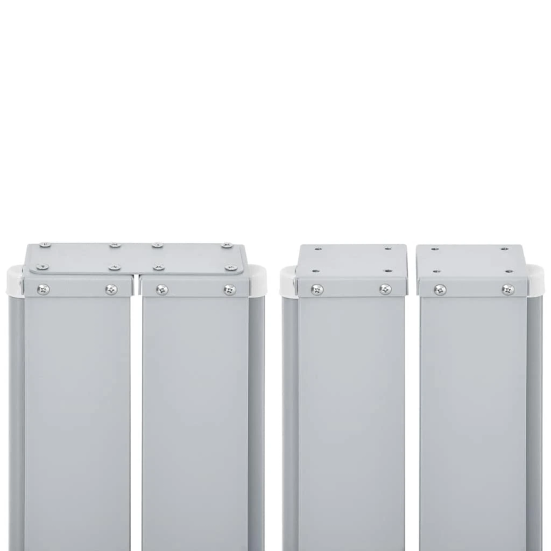 vidaXL izvelkams sānu aizslietnis, krēmkrāsa, 140x1000 cm