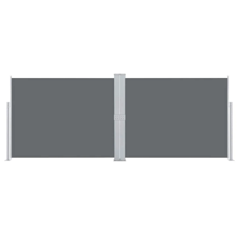 vidaXL izvelkams sānu aizslietnis, antracītpelēks, 140x1000 cm