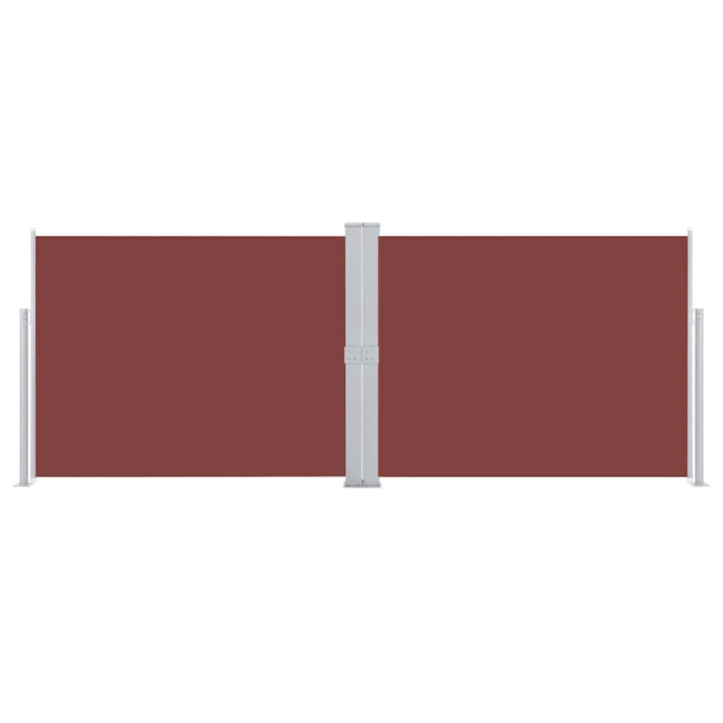 vidaXL izvelkams sānu aizslietnis, brūns, 140x1000 cm