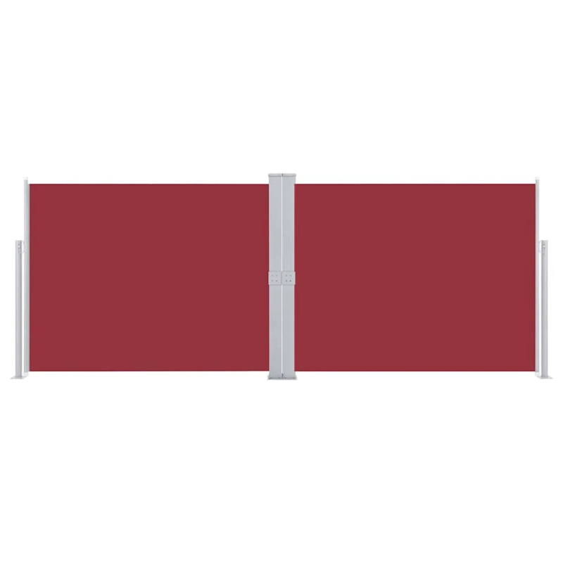vidaXL izvelkams sānu aizslietnis, sarkans, 140x1000 cm