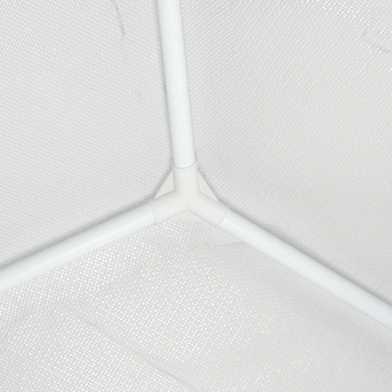 vidaXL dārza nojume, 4x6 m, balta