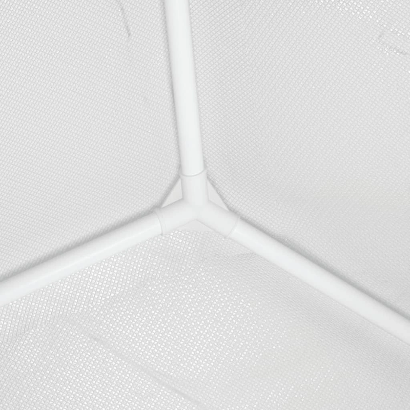 vidaXL dārza nojume, 4x9 m, balta