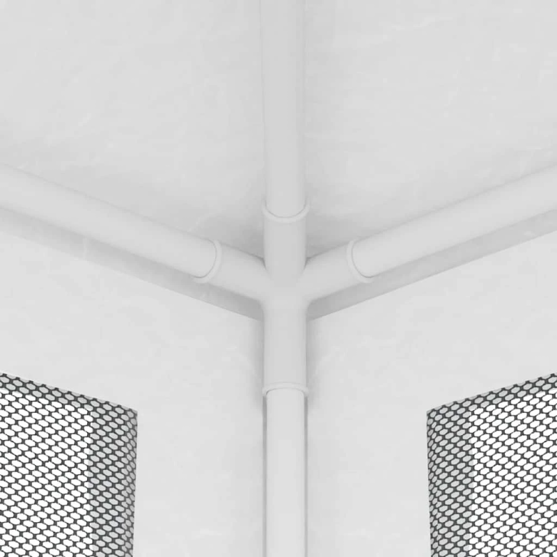 vidaXL svinību telts ar 4 sieta sienām, 2x2 m, balta