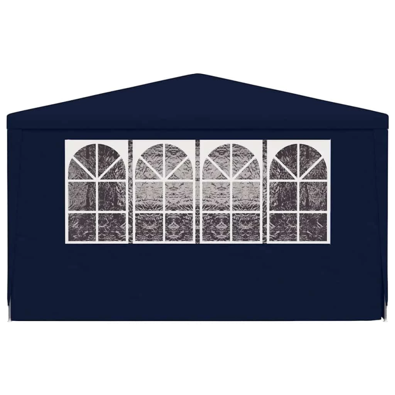 vidaXL dārza nojume ar sānu sienām, profesionāla, 4x9 m, zila, 90 g-m²