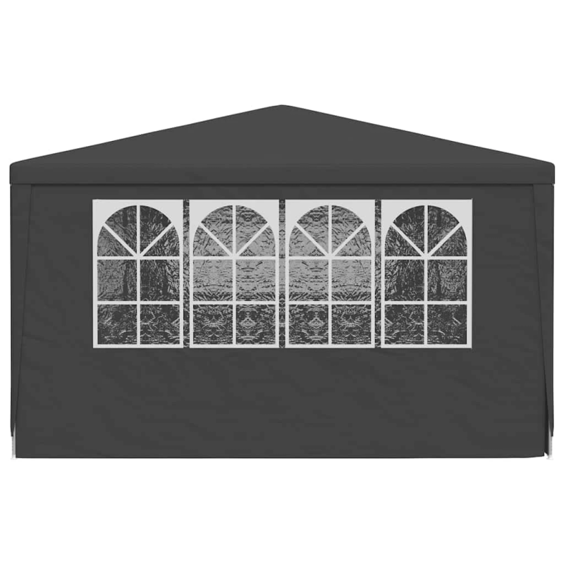 vidaXL dārza nojume ar sānu sienām, profesionāla, 4x9 m, pelēka